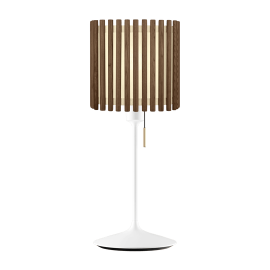 Komorebi Square bordlampe, mørk egetræ og hvid • UMAGE