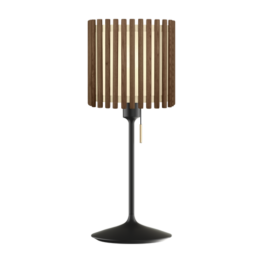 Komorebi Square bordlampe, mørk egetræ og sort • UMAGE