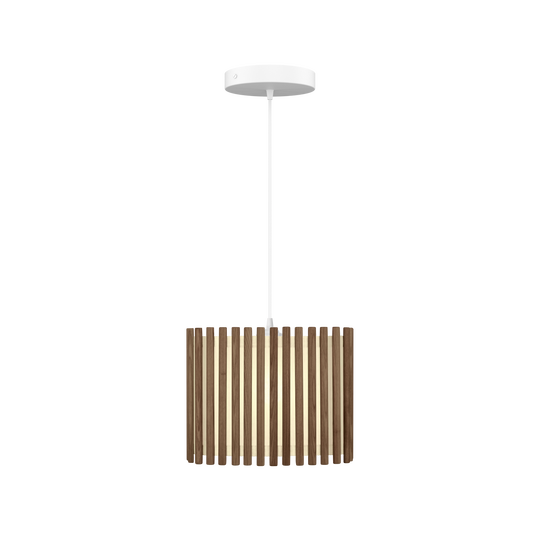 Komorebi Rectangular pendel, mørk egetræ og hvid • UMAGE