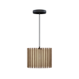 Komorebi Rectangular Pendelleuchte, dunkle Eiche und Schwarz • UMAGE