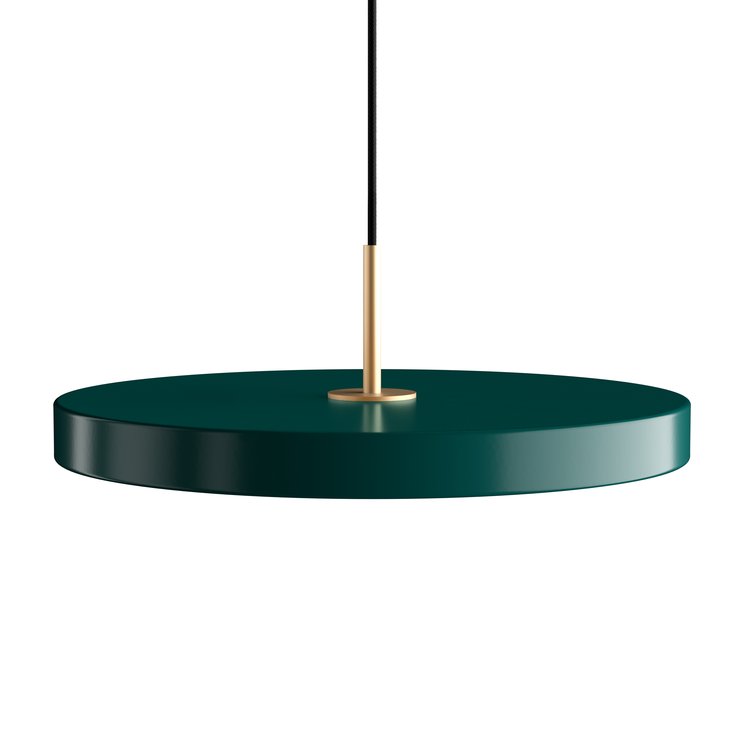 Asteria Plus pendel, grøn og messing • UMAGE