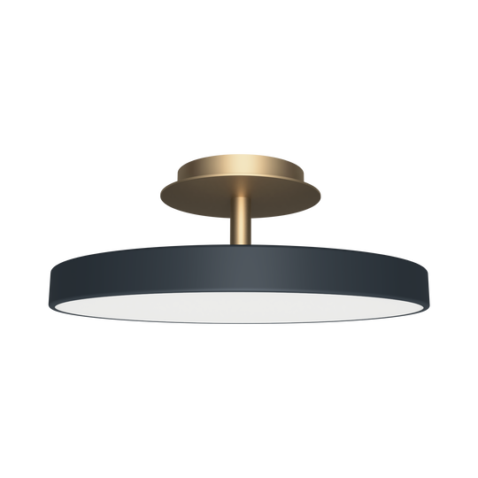 Asteria Up Plus loftlampe, grå og messing • UMAGE