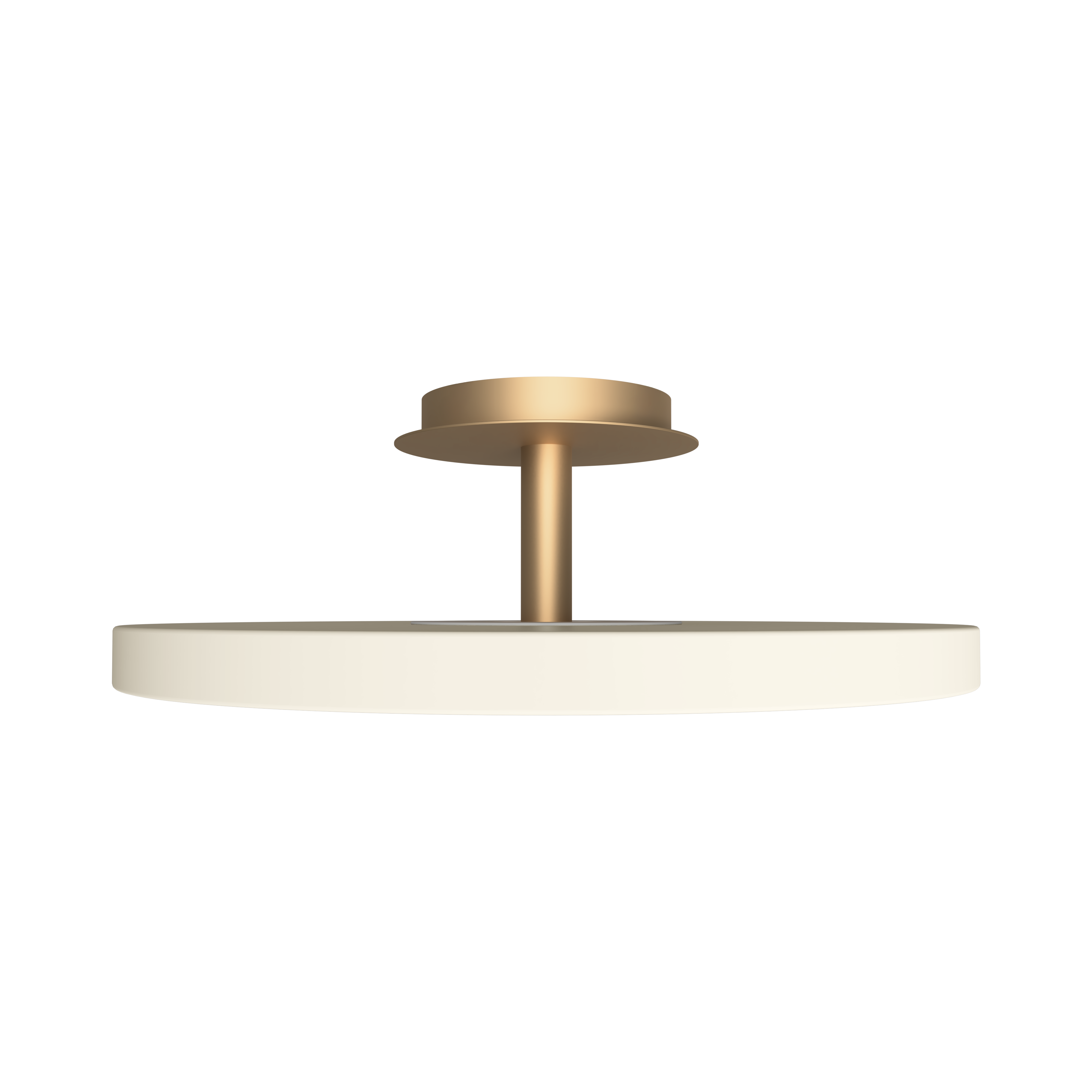 Asteria Up Plus loftlampe, hvid og messing • UMAGE