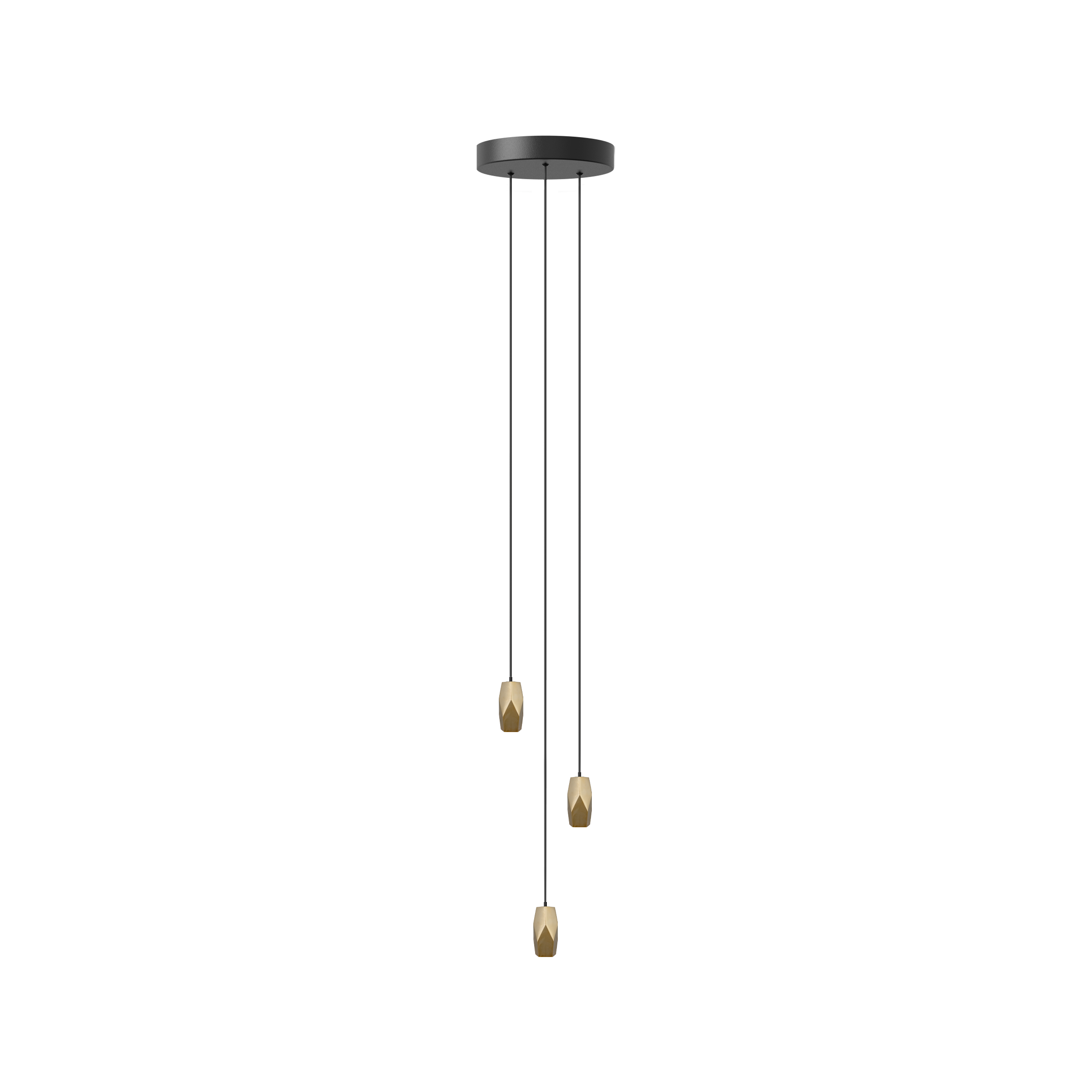 Brighter Days Penta Cluster 3 pendel med roset • UMAGE