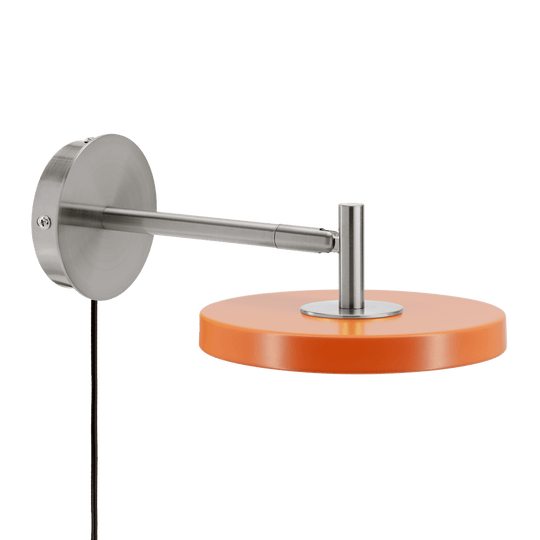 Asteria Wall Wandleuchte, Orange und Stahl • UMAGE