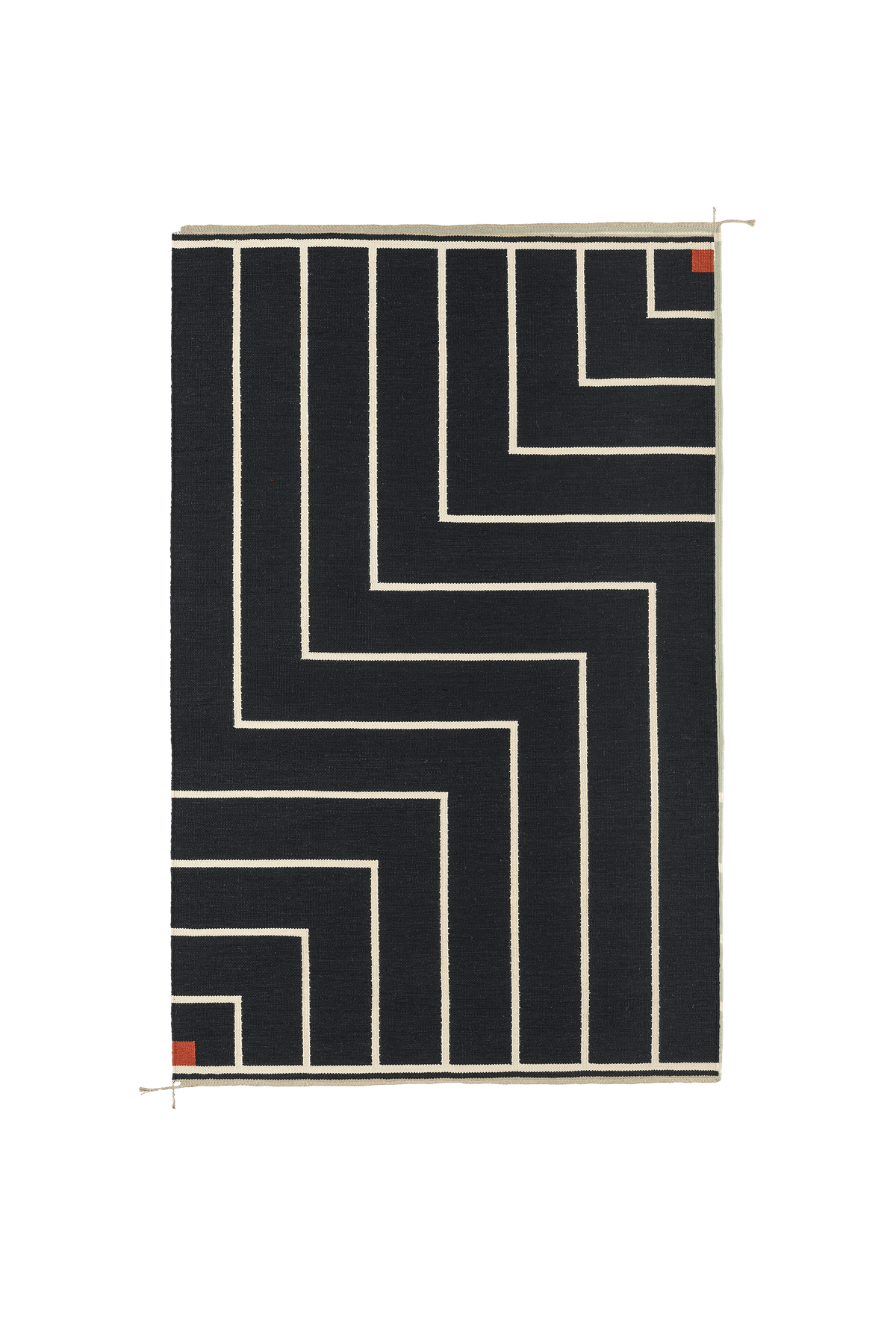 Teppich VK-1, Schwarz/Weiß • NORDICMODERN - Copenhagenhomedesign