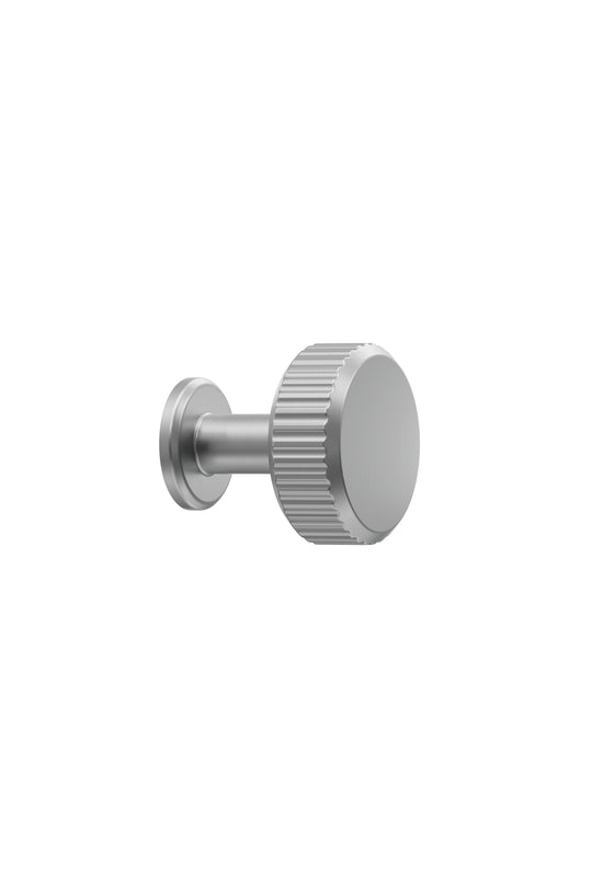 VILLA ROUND knop, rustfrit stål look (inox look) • Furnipart