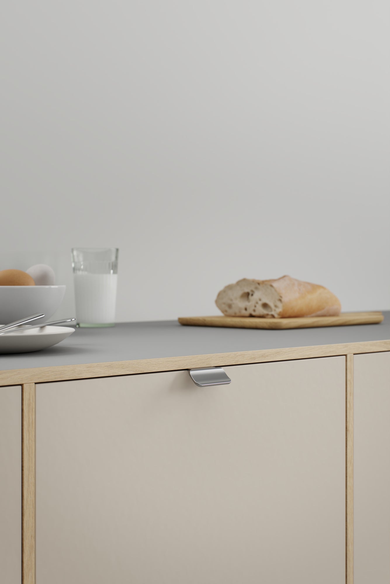 VOLET greb, rustfrit stål look (inox look) • Furnipart