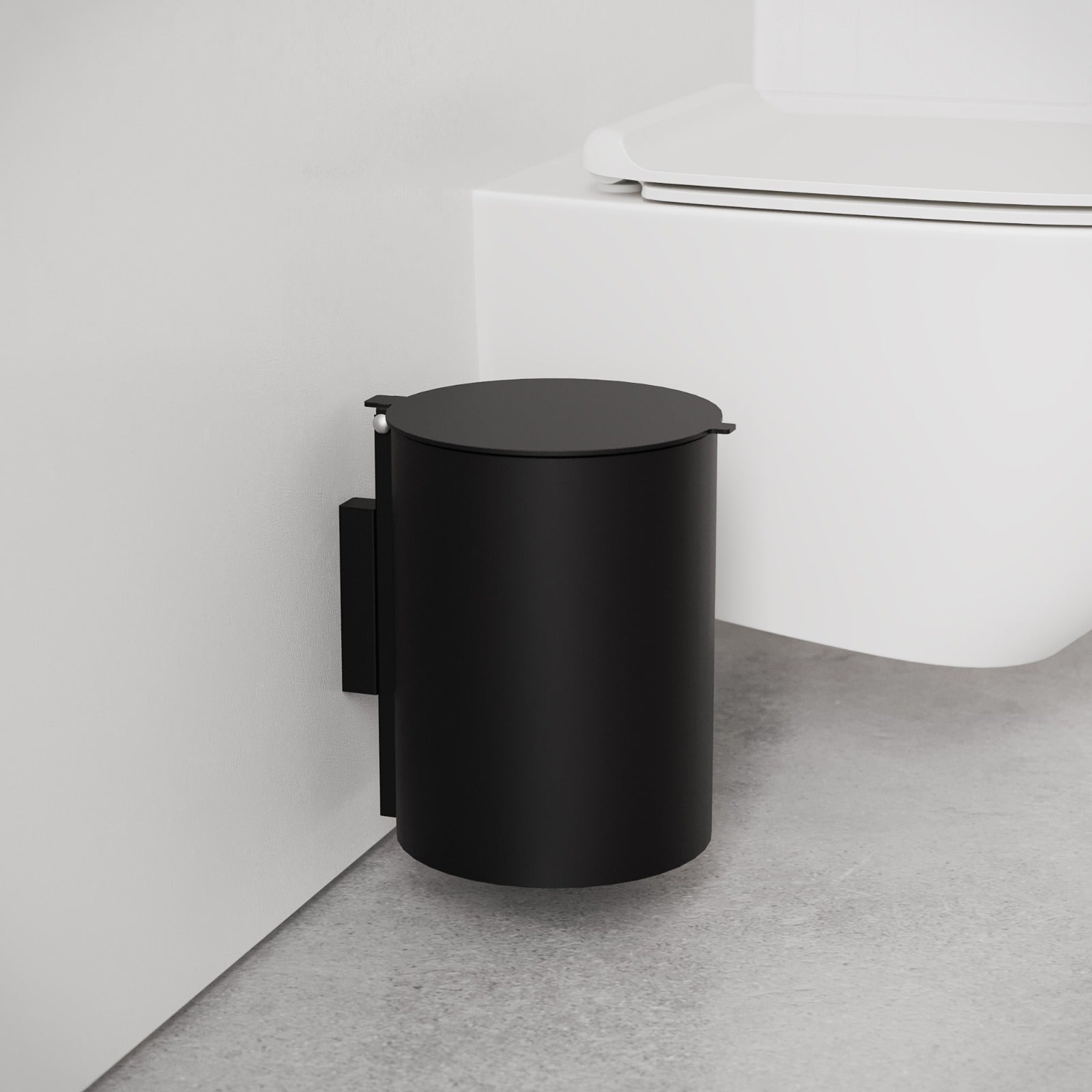 Toiletspand, sort • NICHBA