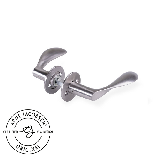 Arne Jacobsen Türgriff - AJ97 Türgriff aus gebürstetem Edelstahl 97 mm. kleines Modell c/c 30 mm.