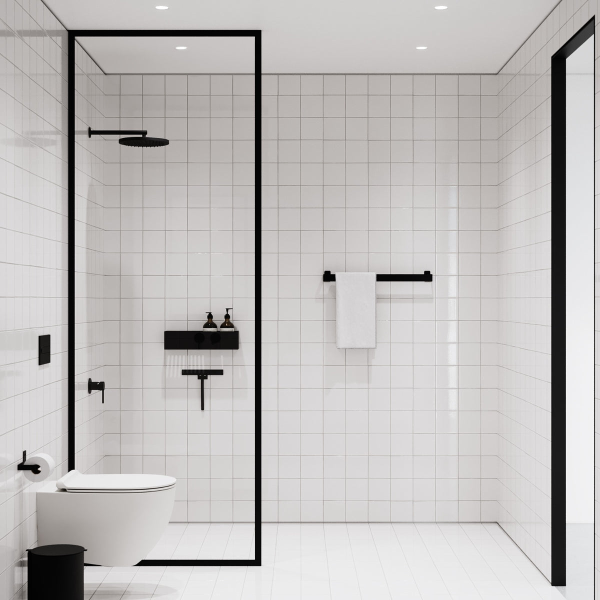 Toiletrulleholder, sort • NICHBA - Copenhagenhomedesign