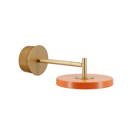 Asteria Wall væglampe (med hardwire add on), orange og messing • UMAGE
