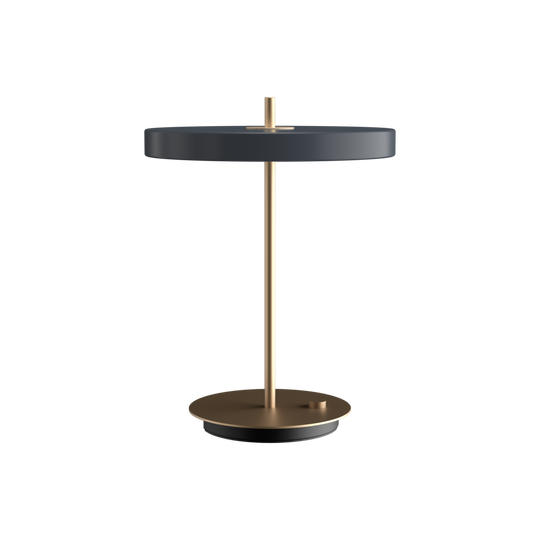 Asteria Table bordlampe, grå og messing • UMAGE