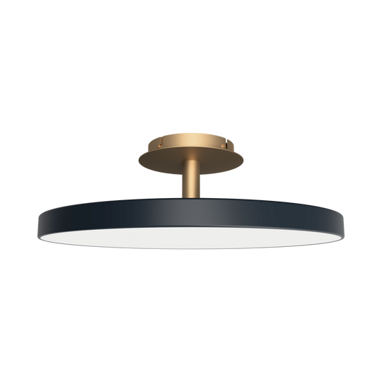 Asteria Up loftlampe, grå og messing • UMAGE