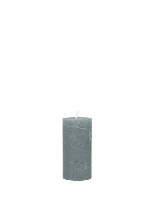 Rustic candle bloklys, 5 x 10 cm - SLATE GREY • Cozy living