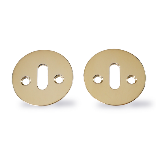 Schlüsselanhänger - modern in Messing mit ovalem Loch für AJ Türgriff