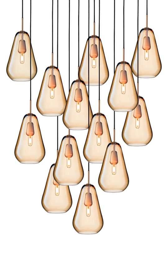 Anoli 13 pendel, nordic gold / gold • NUURA