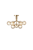 Apiales 9 Ceiling Kronleuchter, brushed brass / optic gold • NUURA