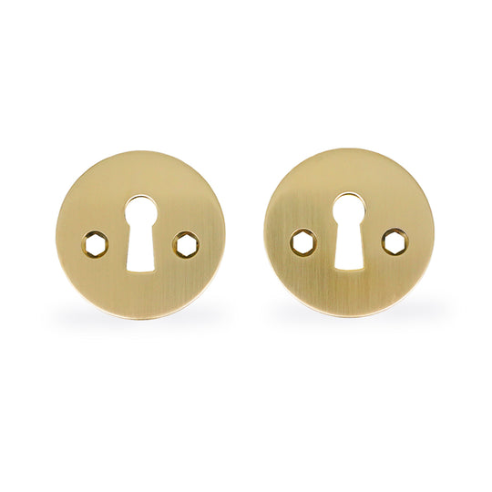 Nøgleskilt - Gammeldags i børstet massiv messing