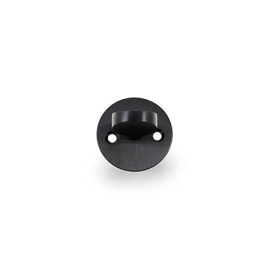 Arne Jacobsen Haustür-Drehknauf, ASSA, 30 mm Lochabstand, PVD Schwarz
