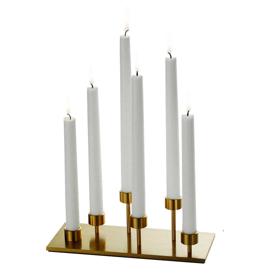 Machined Candelabra lysestage i massiv messing med lak  • Buster + Punch