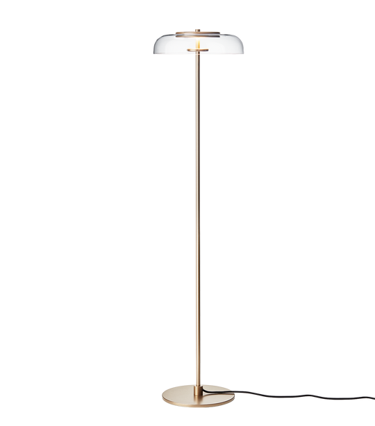 Blossi Floor gulvlampe, nordic gold / clear • NUURA