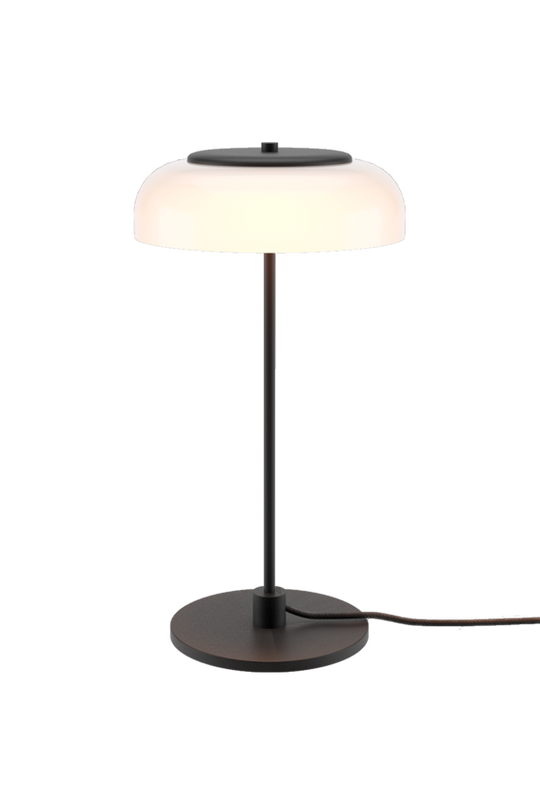 Blossi Table bordlampe, sort / opal • NUURA