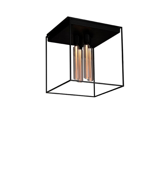 Caged 4.0 loftlampe med sort marmor  • Buster + Punch