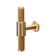 Cross T-Bar aus Messing mit Diamond-Cut-Rändelung • Buster + Punch