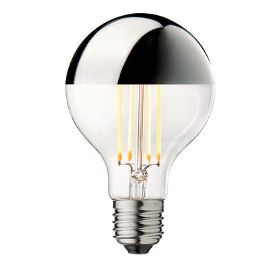 Globe Bulb Ø80 Crown Leuchtmittel, Silber • Design by Us