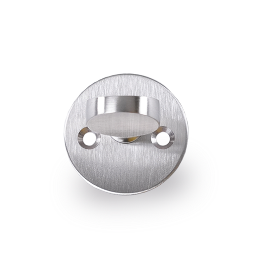 Arne Jacobsen Haustür-Drehknauf, ASSA, 30 mm Lochabstand, gebürsteter Edelstahl
