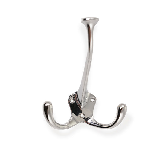 Kungsholmen • Hattekrog dobbelt, blank krom 111 mm