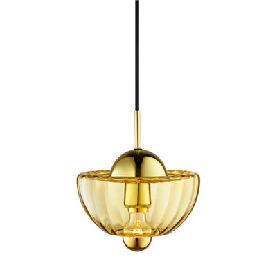 Lotus Pendelleuchte, amber • Design by Us