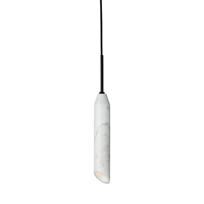 Marble Art Pendelleuchte, weißer Carrara • Design by Us