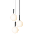 Miira 3 Large Pendelleuchte, rock grey / opal • NUURA