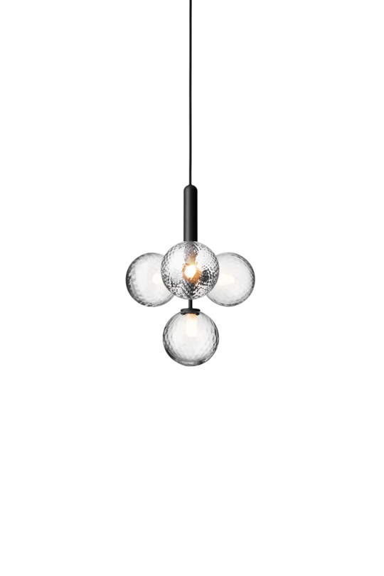 Miira 4 pendel, rock grey / optic clear • NUURA