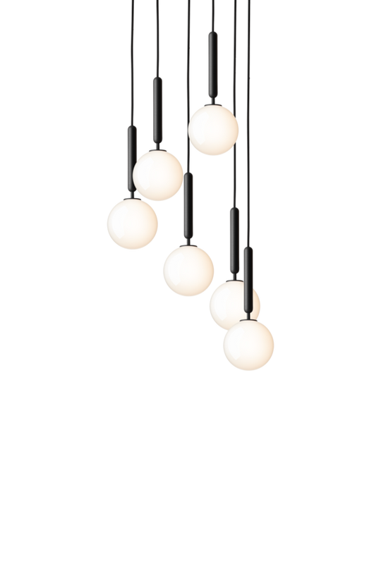 Miira 6 pendel, rock grey / opal • NUURA
