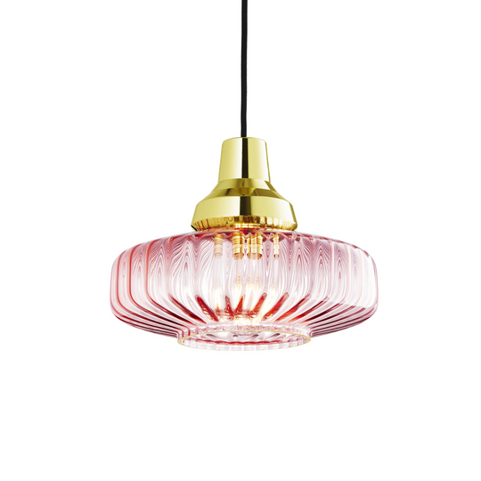 New Wave Optic pendel, rose • Design by Us