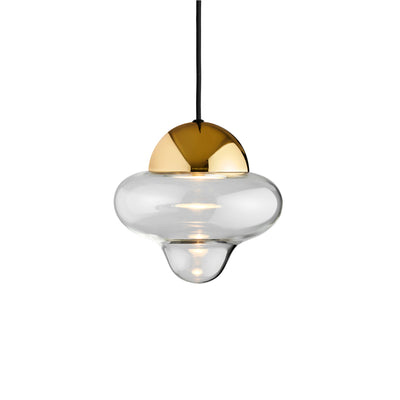 Nutty Clear Pendelleuchte, Klar/Gold • Design by Us