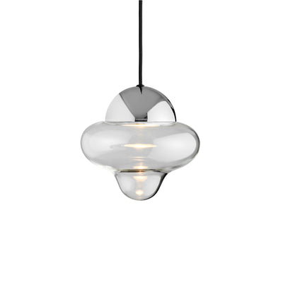 Nutty Clear Pendelleuchte, Klar/Chrom • Design by Us