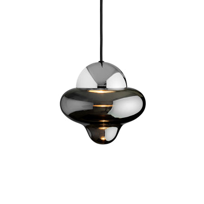 Nutty Smoke Pendelleuchte, Rauchgrau/Chrom • Design by Us