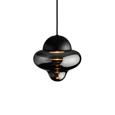 Nutty Smoke Pendelleuchte, Rauchgrau/Schwarz • Design by Us