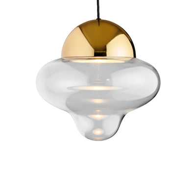 Nutty XL Clear Pendelleuchte, Klar/Gold • Design by Us