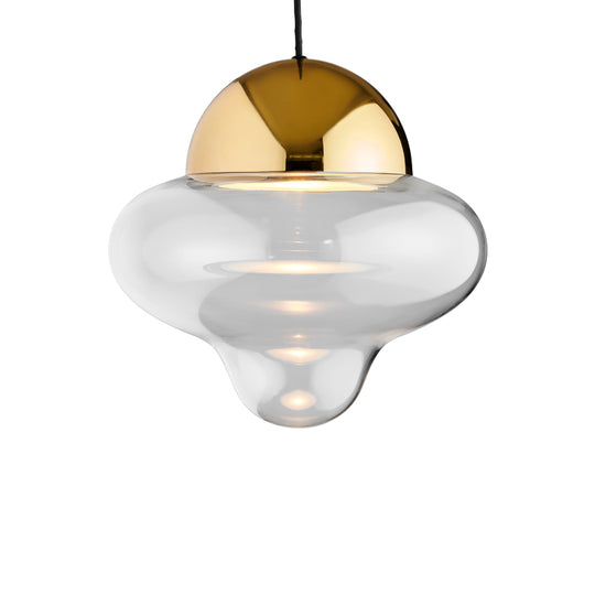 Nutty XL Clear pendel, klar/guld • Design by Us