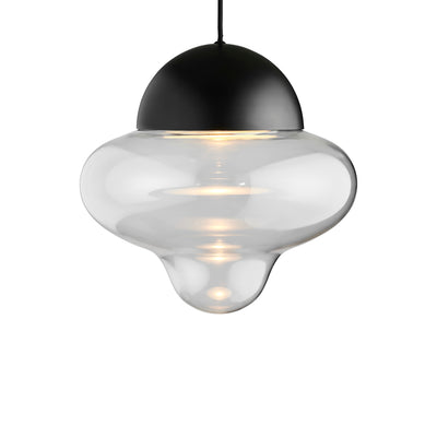 Nutty XL Clear Pendelleuchte, Klar/Schwarz • Design by Us