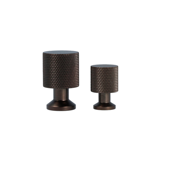 Nyboder • Møbelknop med diamond cut, bruneret messing