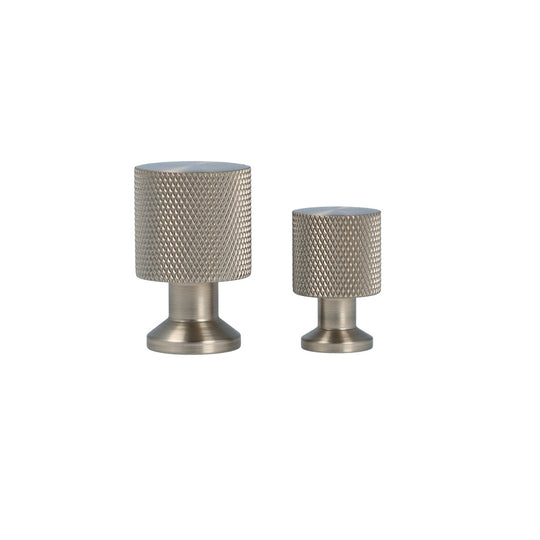 Nyboder • Møbelknop med diamond cut, rustfrit stål look