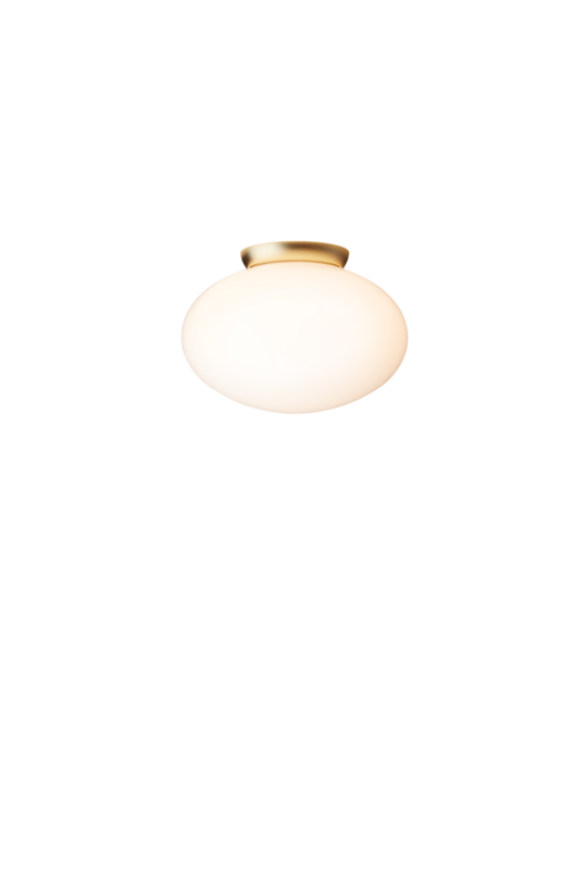 Rizzatto 301 loftlampe, satin brass / opal • NUURA