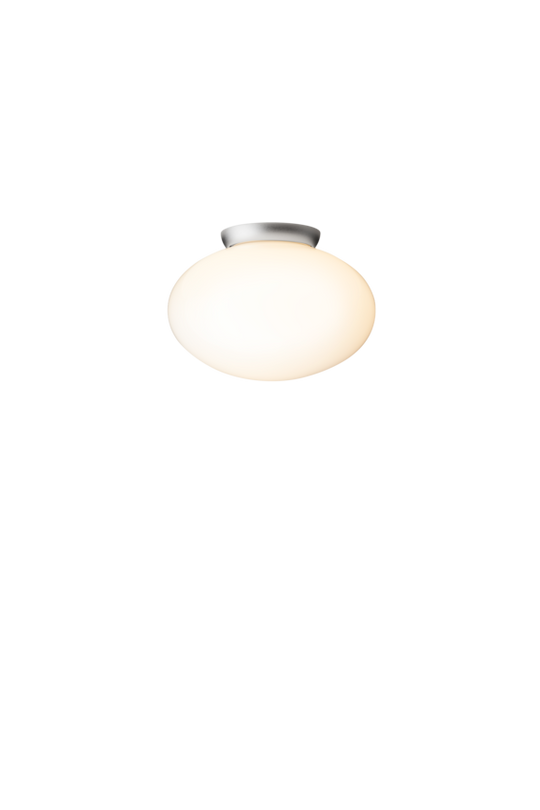 Rizzatto 301 loftlampe, satin silver / opal • NUURA