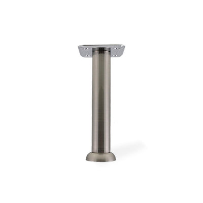 Verstellbare Möbelfüße aus gebürstetem Stahl, 150–160 mm – 4er-Set